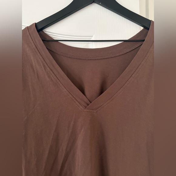 Brown Stretchy Soft Long Sleeve Top + Flare Pant (2-piece set!) - Size Small - Picture 8 of 11